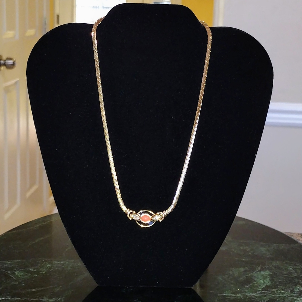 Vintage Christian Dior Gold Tone Necklace